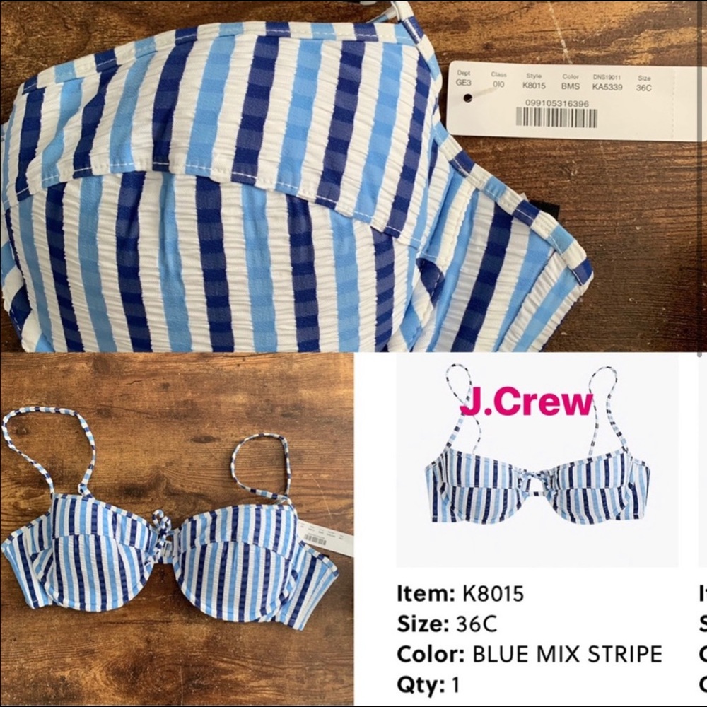 J.Crew: Matching Swim Bottom & Swim Bikini Top